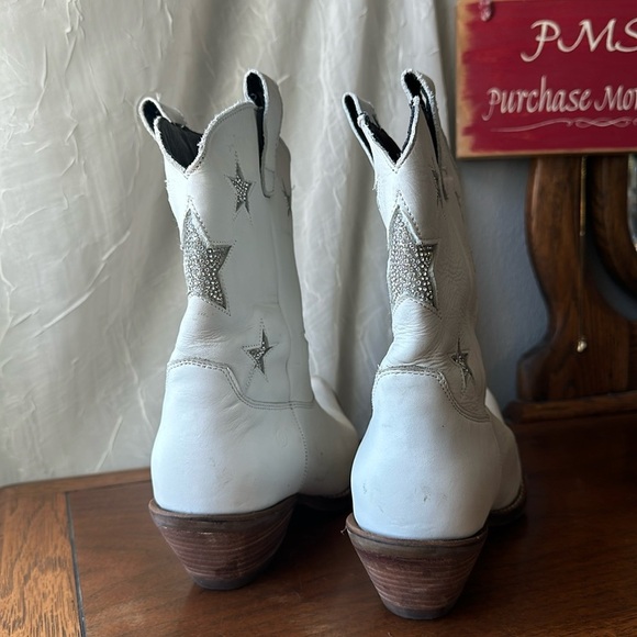 Dingo star struck white boots 9M - Picture 4 of 8